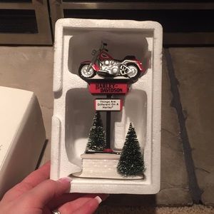 Harley Davidson snow village collectible